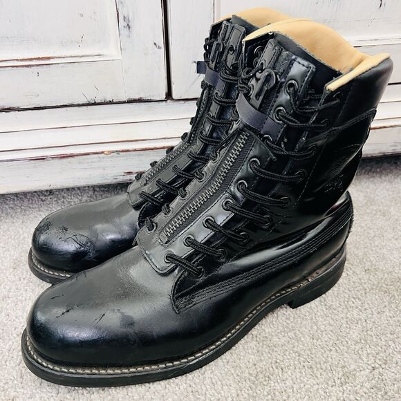 Chippewa Ruttman Steel Toe Fire Fighter EMS Police Boots Black - Mens 10.5 EEE - Picture 1 of 9